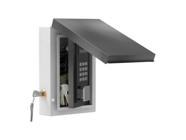 Key Lock Box Outdoor, Wall Mount Lockbox for Outside, OTP/Fixed Password, APP Bluetooth/Wi-Fi, Spare Key Unlock, Smart Keybox for Home, Realtors,...