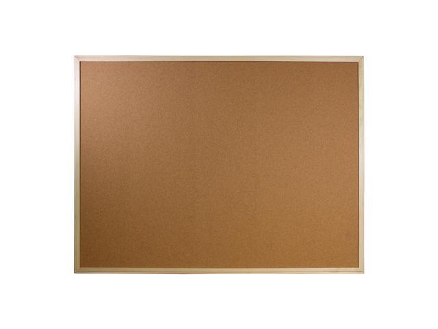 36' x 48' (3' x 4') Large Cork Bulletin Board, Natural Wood Framed, Message and Vision Board, Memo Pin, Hanging Wall Mounted