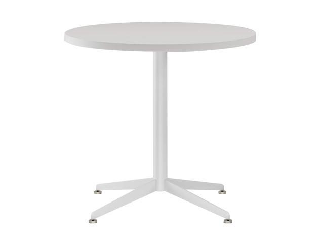 White Dining Table Round Small Office Table Conference Table Coffee Meeting Table for Office Boardroom Kitchen Living Room Waterproof Desktop Easy.