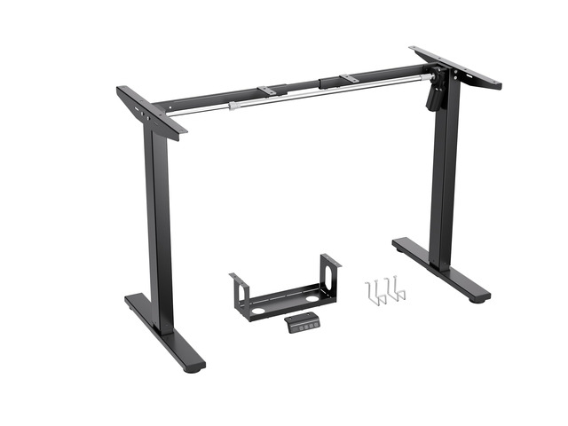 Electric Standing Desk Frame Adjustable Height, Stand up Home Office Desk Frame, 36 to 51 Inches Sit Stand Desk Frame with Memory Preset (Black)