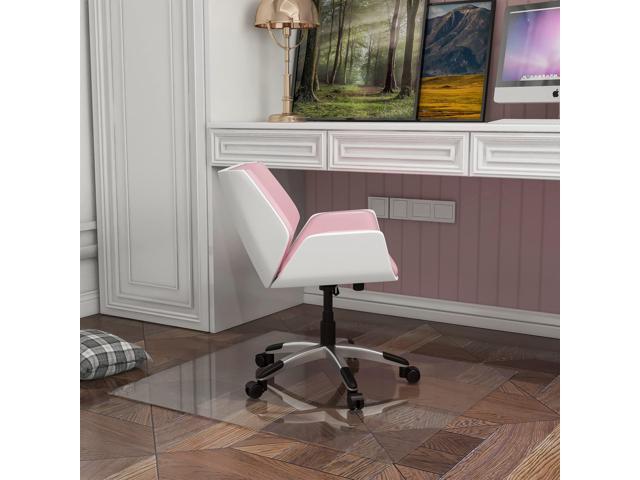 Glass Chair Mat 42' x 42' 1/4' Thick Tempered Glass Office Chair Mats Desk Chair Mat for Carpet or Hardwood Floor Computer Chair Mat Floor.