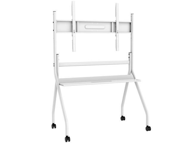 55'-65' Smart Board Stand for Interactive Whiteboard, Mobile Stand with Four Lockable Wheels, Stable and Easy to Move for Home Office School...