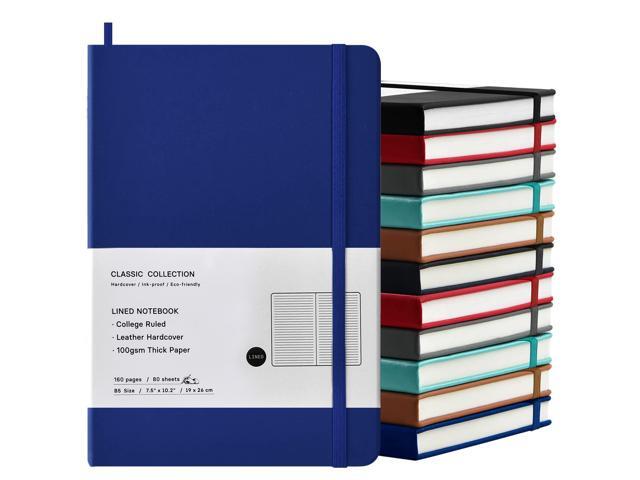 12 Pack B5 Notebooks Journal College Ruled Composition Notebooks Classic Hardcover Lined Journals for Office Home School Business Writing Notes,.