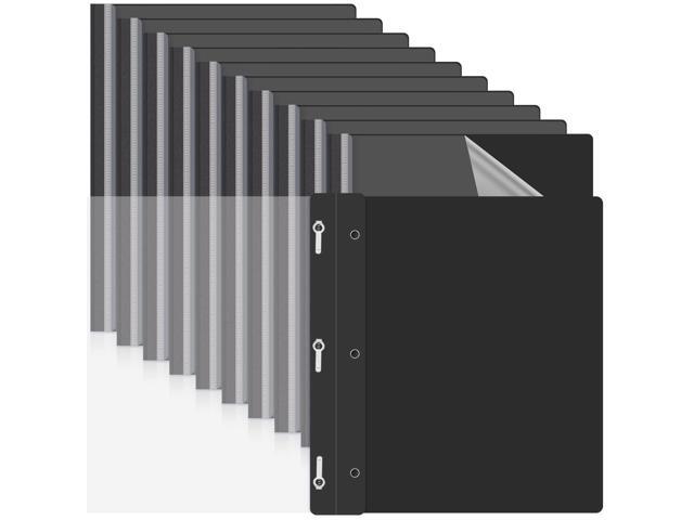 72 Pack Clear Front Report Covers Bulk Business Report Covers Plastic Presentation Folders Resume Portfolio Folder Paper Binder with 3 Prongs for.