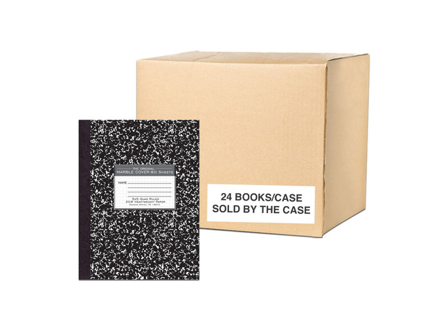 Signature Collection Composition Notebook, 24 Books, Hardcover, Grid Graph Rule, 20# Premium Paper, 80 Sheets/160 Pages, 10.25' x 7.88', Made in USA