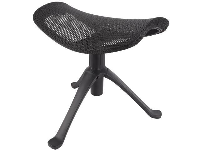 Under Desk Footrest, 2-in-1 Height Adjustable Rotatable Ergonomic Under Desk Foot Rest Ottoman, Rolling Leg Rest Stool with Breathable Mesh and...