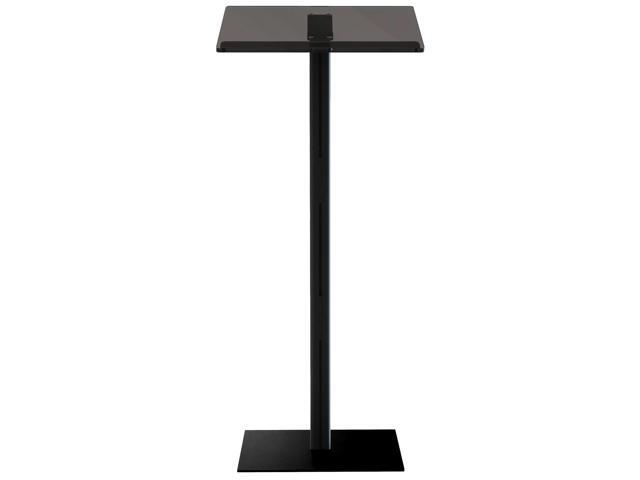 Black Podium Stand Speaking Acrylic Podium with Metal Base Pulpits Churches Lecterns Design for Lecture Recital Speech Presentation Podium Stand.