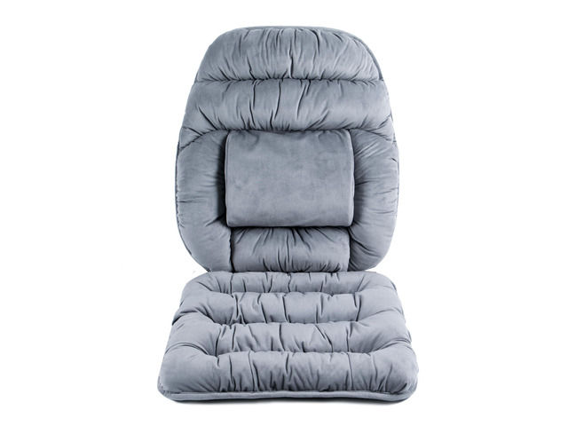 Large Size Nonslip Back Support Cushion Low Back Pain Relief Pillow Seat Cushion with Lumbar Rest for Office Chair,Recliner,Rocking...