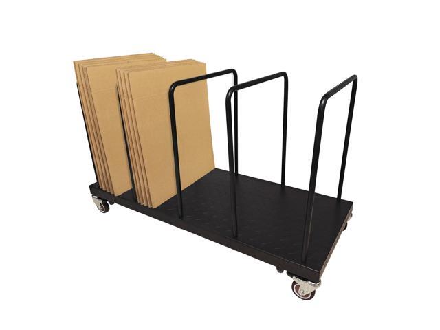Steel Carton Stand Steel Portable Carton Cart with Dividers - 42.5' x 18' x 28', 450 Lb. Capacity
