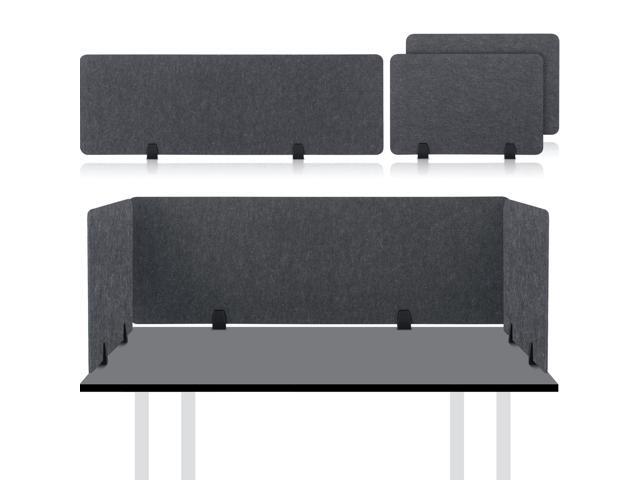 3 Pcs Acoustic Desk Divider Soundproof Desk Privacy Panel Freestanding Desk Partitions Sound Absorbing for Students Office Reduce Noise Visual.