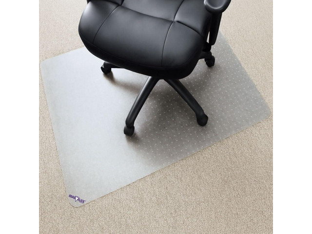 Office Chair Mat for Low Pile Carpets 45' x 53 Clear Vinyl Protector Mat for Under Desks, Rectangular PVC Carpeted Floor Mat for Gaming Chairs and...