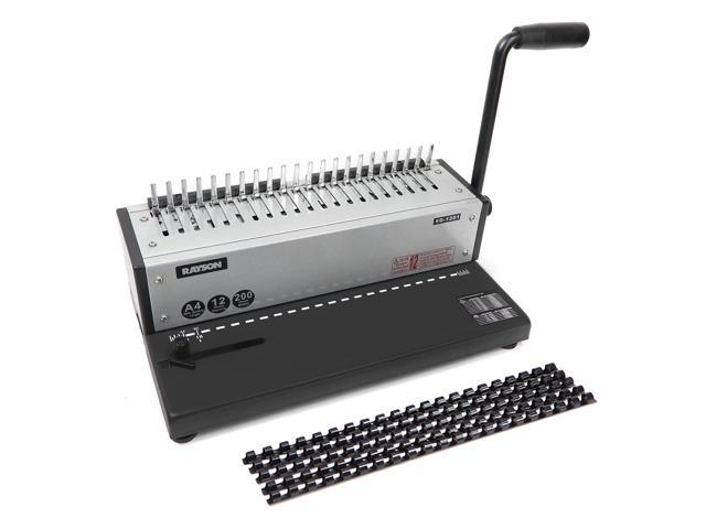 SD-1201 Binding Machine Punching and Binding with Combs Set - 21 Hole/ 200 Sheets Paper Comb Binder