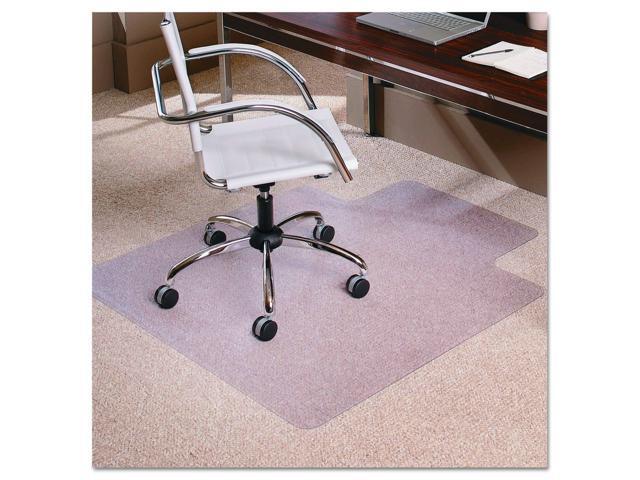 Natural Origin Lipped Vinyl Chair Mat for Carpet, 36 by 48-Inch, Clear