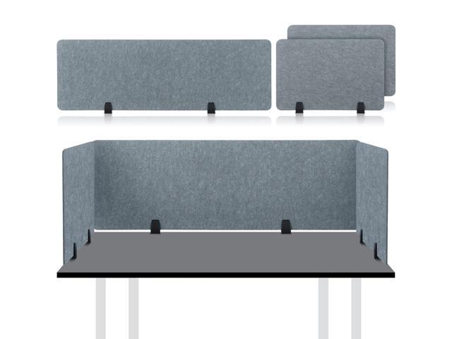 3 Pcs Acoustic Desk Divider Soundproof Desk Privacy Panel Freestanding Desk Partitions Sound Absorbing for Students Office Reduce Noise Visual.