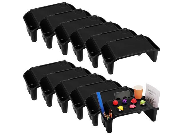 20 Pcs Kids Lap Desk Tray Bulk 19.7' x 9.8' x 7.1' Bed Table Plastic Portable Activity Tray with Extra Storage Space for Kids Students Eating Work...