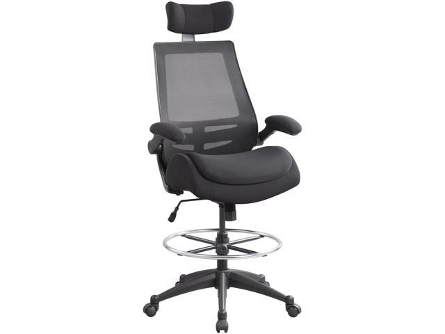 Big and Tall Drafting Chair 400lbs High Back Dual Seat Cushion Ergonomic Office Chair for Standing Desk, Double Thick Seat Cushion, Adjustable...