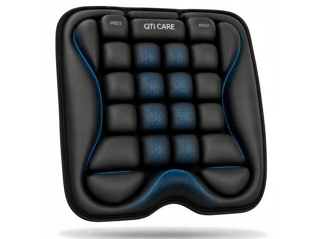 Airplane Seat Cushion, Air-Cell Travel Cushion for Long Flights, Inflatable Portable Seat Pad with Built-in Pump for Air Travel, Car, Office Chair...