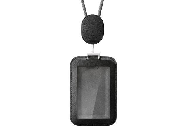 ID Card Holder Pro Made with LWG-Certified Top Grain Leather and Durable Dyneema Cord Holds 1 Access Card & 2 RFID Cards Interchangeable...