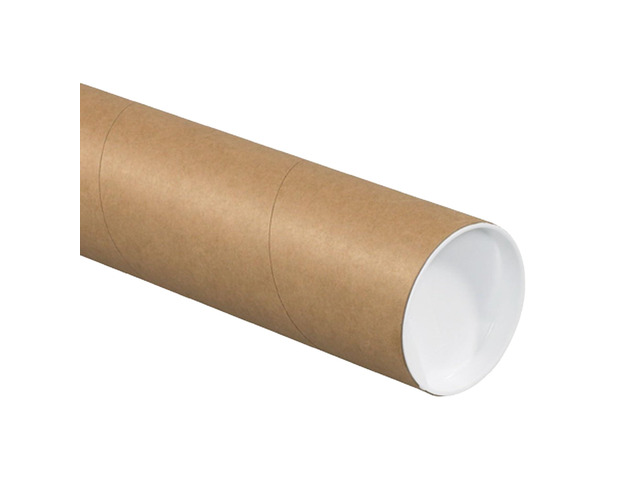 Cardboard Tubes with Caps, 30L x 3W x 3H, Pack of 24 Poster Tube for Mailing and Storage of Blueprints