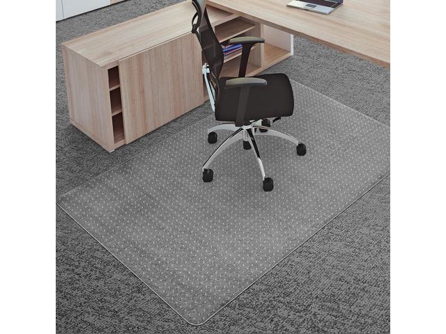 Office Chair Mat for Carpets, 46'x 72' Heavy Duty Clear Plastic Floor Protector, Non-Slip Computer Desk Chair Mat for Low Pile Carpeted Floors,.