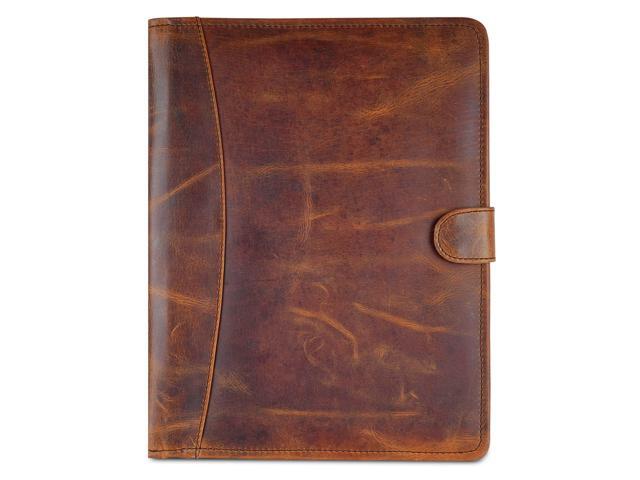 Leather Padfolio Legal Pad Portfolio Organizer Handmade Executive Notebook Binder Heavy Duty Full Grain Cow Hide Resume Interview Folio for Men...