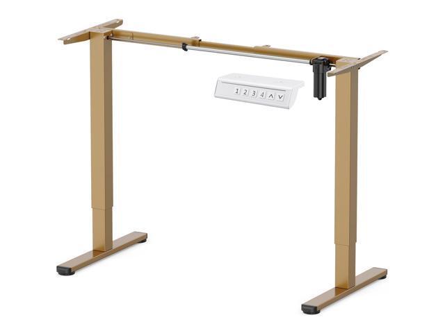 Electric Stand up Desk Frame,4 Memory Height Settings Height Adjustable Table Legs, Sit Stand Desk Frame Up to 47.2', Ergonomic Standing Desk Base.