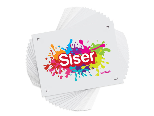 EasyColor DTV 8.4' x 11' Sheets - Inkjet Printer Compatible Heat Transfer Vinyl (50 Sheets)
