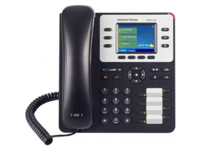 GXP2130 IP Phone 3 Lines, 3 SIP Accounts 2.8-Inch Color Display Dual-Port Gigabit Ethernet with Integrated PoE