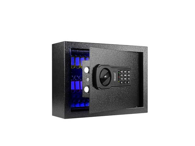 60 Keys Cabinet Wall Safe with Sensor Light and Emergency External Power Supply, Electronic Key Safe,Secure Wall Mount Safe with 60 Key Tags for...