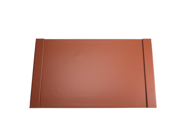 34' x 20' Leather Desk Blotter with Side Rails for Writing Leather Executive Desk Pad Protector Desk Mat for Office Home Workplace Brown