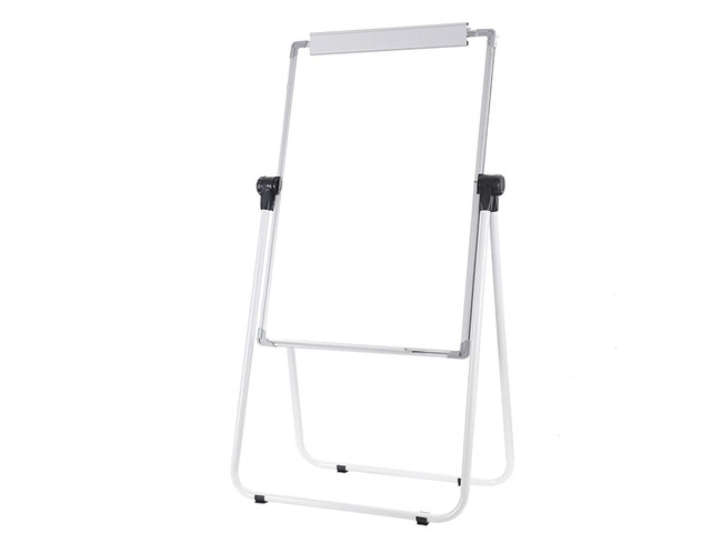 Dry Erase Easel U -Double Whiteboard, 24' x 36'Dry Erase Flipchart Board, Height Adjustable Stand,3 Markers,1 Eraser,for Free