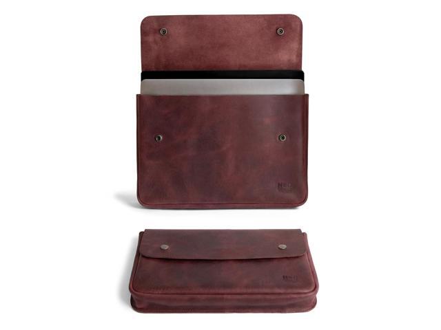 Vintage Folder Document Holder, File Case, A5 Binder, Envelope Portfolio, Full Grain Leather, Handmade, Sangria