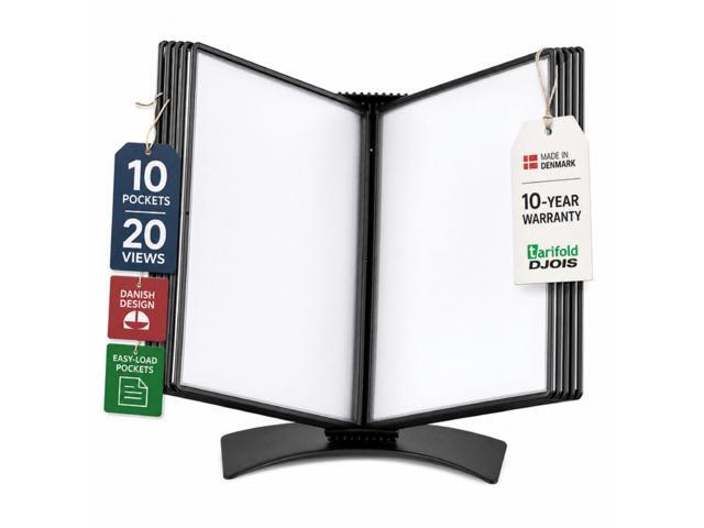 Desktop Reference System, 10 Pockets with Easy-Load Design, Black Desktop Reference System, 10 Pockets with Easy-Load Design, Black