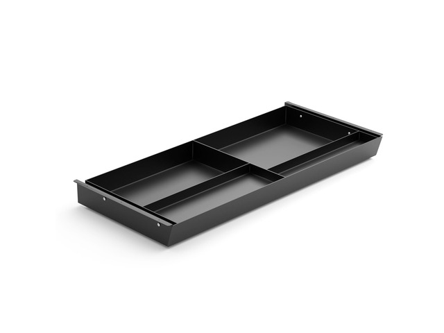 Under Desk Drawer 28.3' Wide, 60Â° Ergonomic Tilt Organizer with Multi-Compartment Ball Bearing Slides, Fully Assembled, Under Desk Storage for...