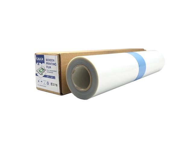 Waterproof Inkjet Milky Transparency Film for Silk Screen Printing, Milky Inkjet Transparency Film Roll for for Silk Screen (24' x 100FT)