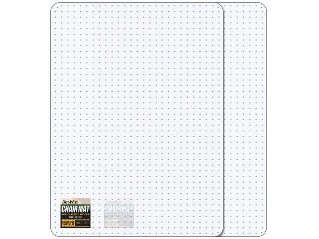 Office Chair Mat for Carpet, 2 Pack 32' x 48' Heavy Duty Hard Computer Desk Chair Mat for Carpeted Floors, Anti-Slip Carpeted Floor Protector for...