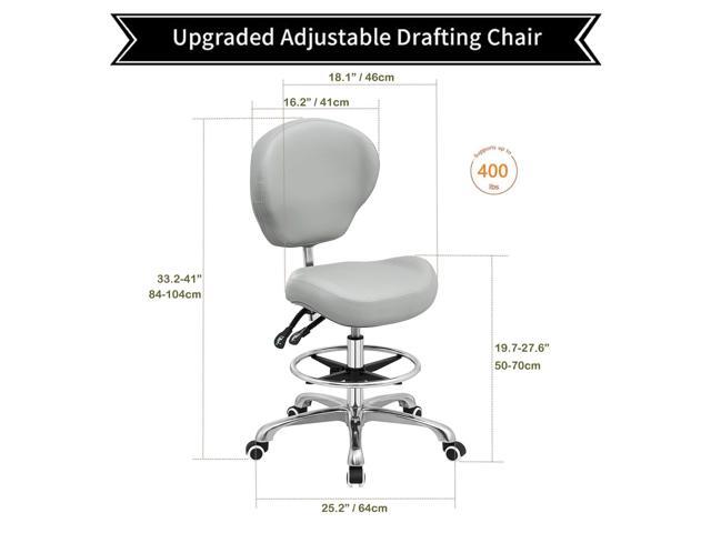 Office Drafting Chairs with Backs,Adjustable Height Ergonomic,Heavy Duty,Tall Office Chairs for Art Studio Standing Desk Kitchen Garage Shop.