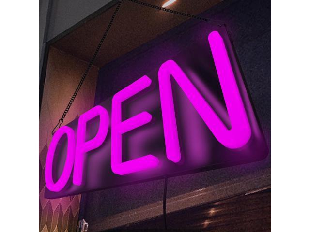 Open Signs for Business,Neon Open Sign Led,20x7 inch with Remote Control,Bright Light Up Sign,Window Door Wall Mounted Bar Coffee Salon.