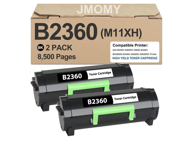 B2360 Toner Cartridge High Yield M11XH Replacement for Dell B2360dn Toner Cartridge 331-9805 Black Toner for Dell M11XH B2360 B2360d B2360dn...