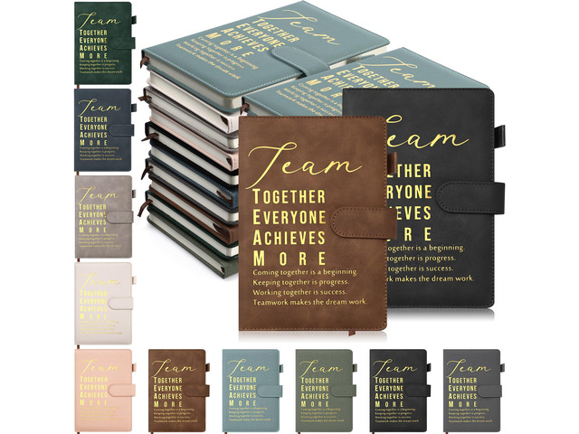 20 Pcs Housekeeping Appreciation Notebook Gifts, 10 Color, Team A5 Thank You Notebooks with Pens, Back to School Appreciation Gifts for Teachers,...