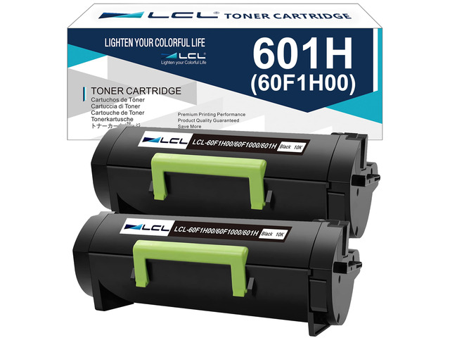 Remanufactured Toner Cartridge Replacement for Lexmark 60F1H00 60F1000 601H 10000 Page MX310 MX310dn MX410 MX410de MX510 MX510de MX511 MX511dte...