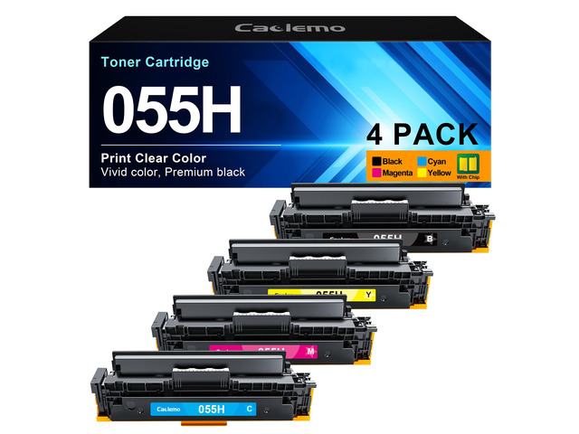 055H Toner Cartridge MF743Cdw Toner Replacement for Canon 055 055H Toner Cartridge Set Compatible with Canon Color imageCLASS MF743Cdw, MF741Cdw,...
