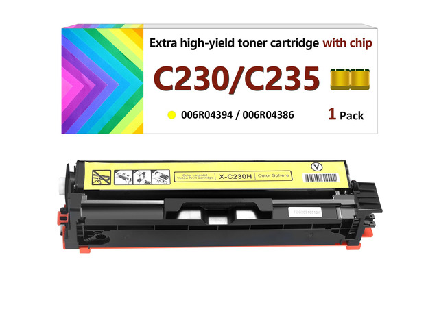 C230 C235 Toner Cartridge (with Chip) for Xerox,Replacement 006R04394 High-Yield 4500 Pages Ink Cartridge,Compatible with Xerox C235DNI/C230DNI...