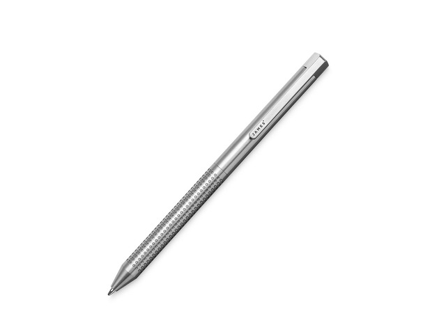 Bolen EDC Twist-Retractable Pen, Slim Machined Stainless Steel Barrel Designed for Daily Carry, Stainless