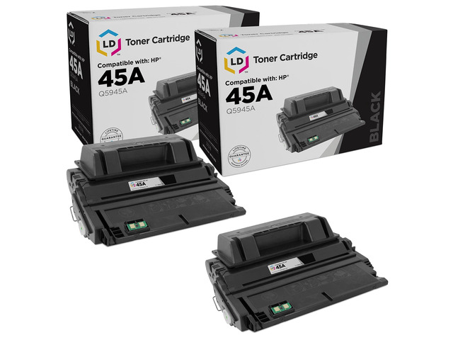 Products Compatible Black Toner Cartridge Replacement for HP 45A Q5945A (2-Pack) for HP LaserJet 4345, M4345, and Other MFP Printers