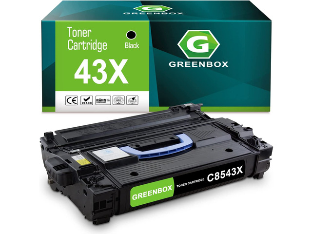C8543X 43X Toner Cartridge for 9000 9040 Series Printer, 1 Black C43X C8543X, Compatible for HP 9040 9040dn 9050 9050n 9000N 9000dn 9040 9000 9050...