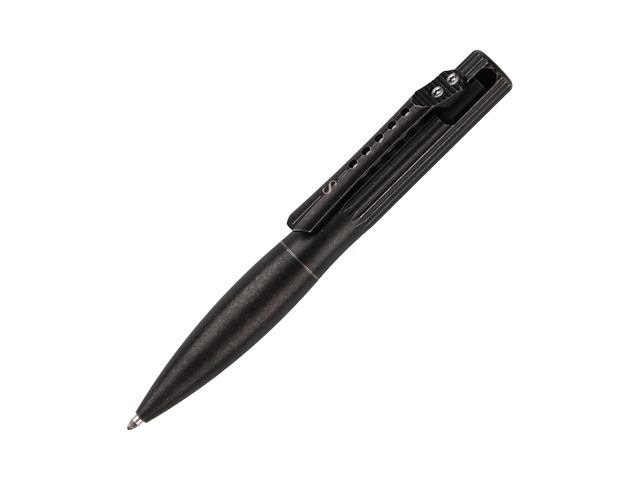 Titanium Bolt Action Pen, Stone Wash Black Weighted Metal Body Supports Steady Writing, with Refillable Design for Office Notes, Signatures, and...
