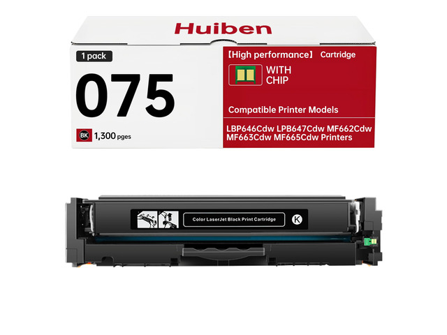 Compatible with Canon 075 Toner Cartridges Black MF663Cdw MF662Cdw toner With chip, Compatible with CRG075 Ink and Canon Color image CLASS MF665Cdw...