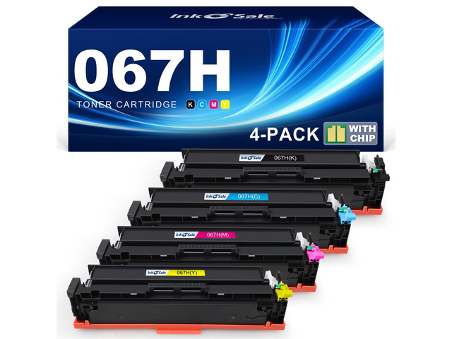 067H Toner Cartridge 4 Pack Set Replacement for Canon 067 High Capacity Compatible for Canon Color ImageClass MF656Cdw MF653Cdw MF654Cdw MF652Cw...