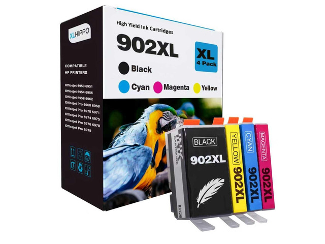 902XL Ink Cartridges Combo Pack Replacement for HP 902 Ink Cartridges for HP 6978 Printer Ink Compatible for OfficeJet Pro 6968 6958 6970 6975 6962...
